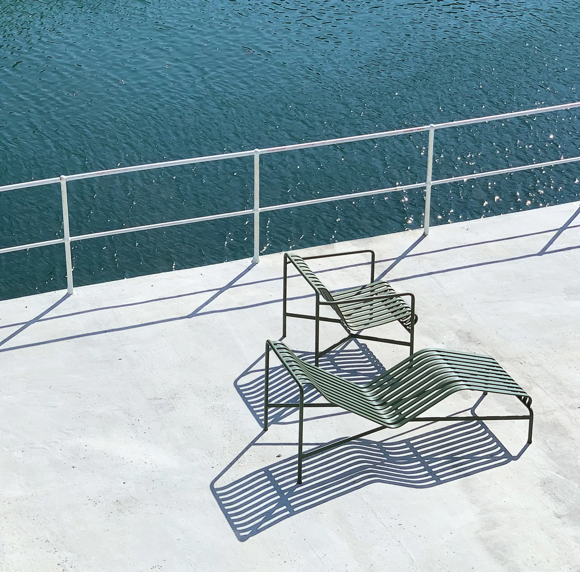 Fauteuil Lounge Palissade Low, Olive HAY