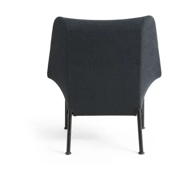 Fauteuil O2 Lounge Chair - Soft black acier noirci - HAY