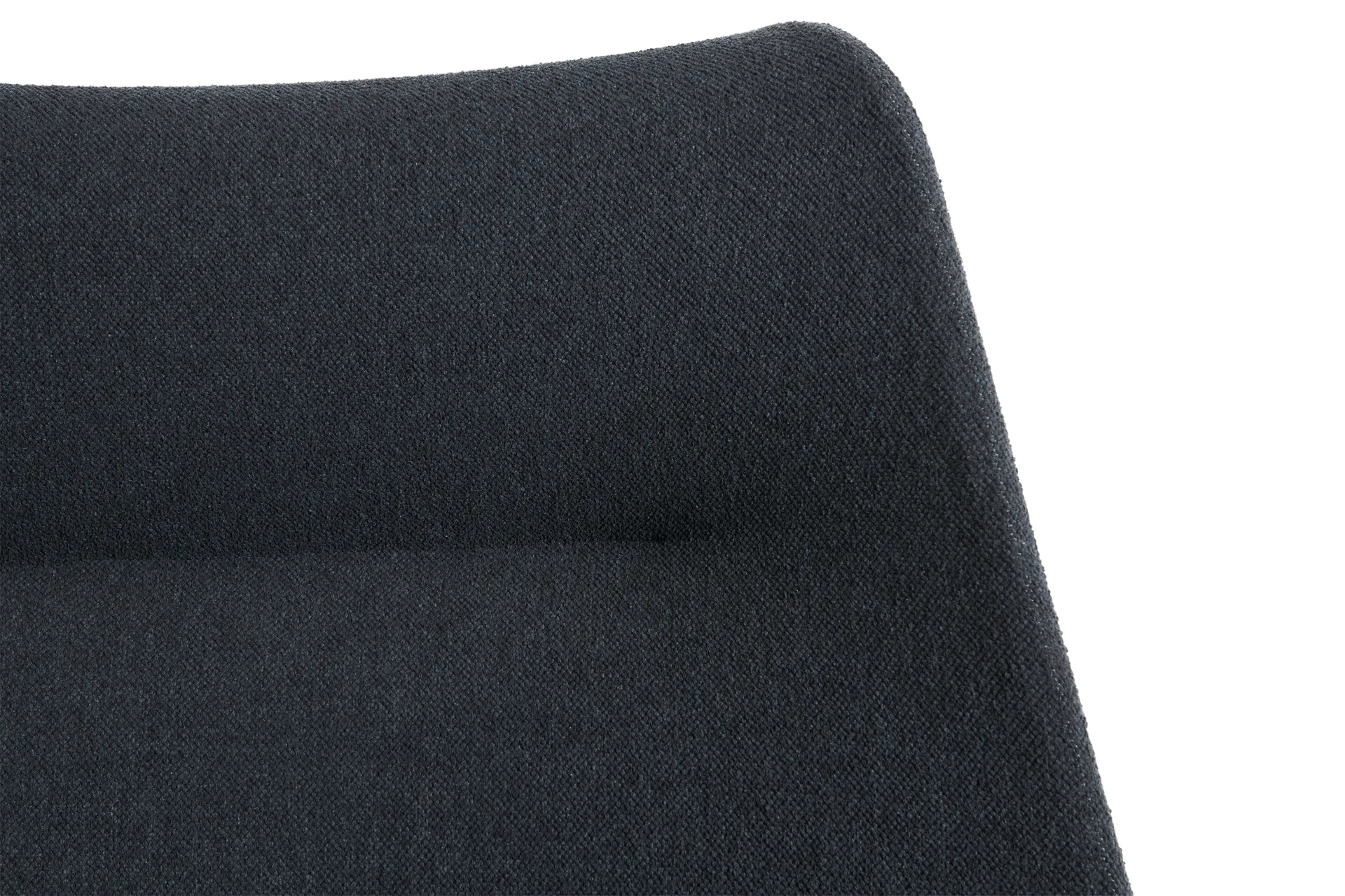 Fauteuil O2 Lounge Chair, Soft black acier noirci HAY