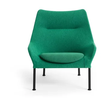 Fauteuil O2 Lounge Chair - Soft green acier noirci - HAY