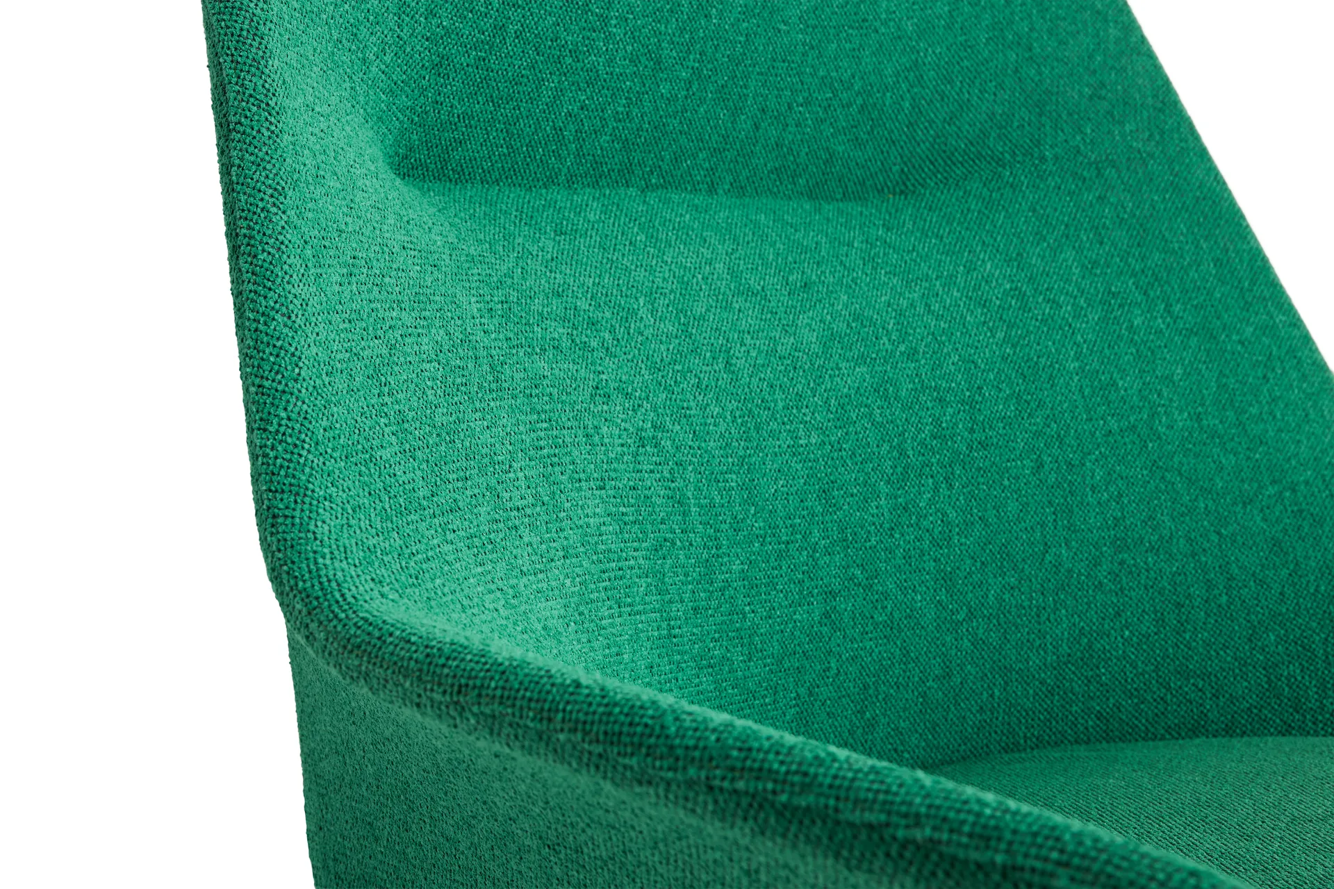 Fauteuil O2 Lounge Chair, Soft green acier noirci HAY