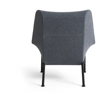 Fauteuil O2 Lounge Chair - Soft grey acier noirci - HAY