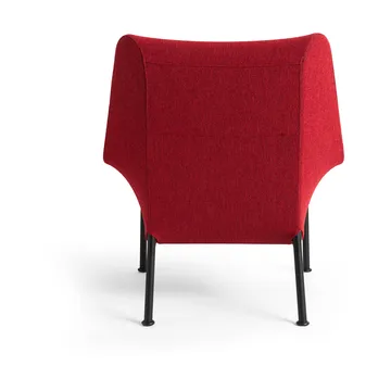 Fauteuil O2 Lounge Chair - Soft red acier noirci - HAY