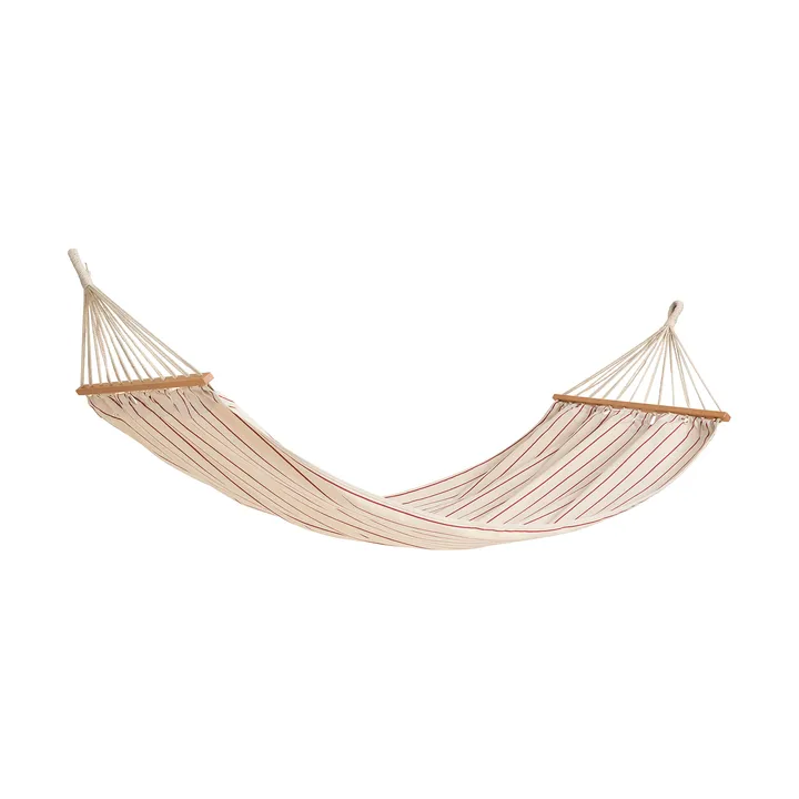 Hamac Outdoor Market - Beige-rouge, 210x100 cm - HAY