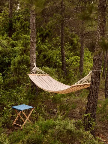 Hamac Outdoor Market - Beige-rouge, 210x100 cm - HAY