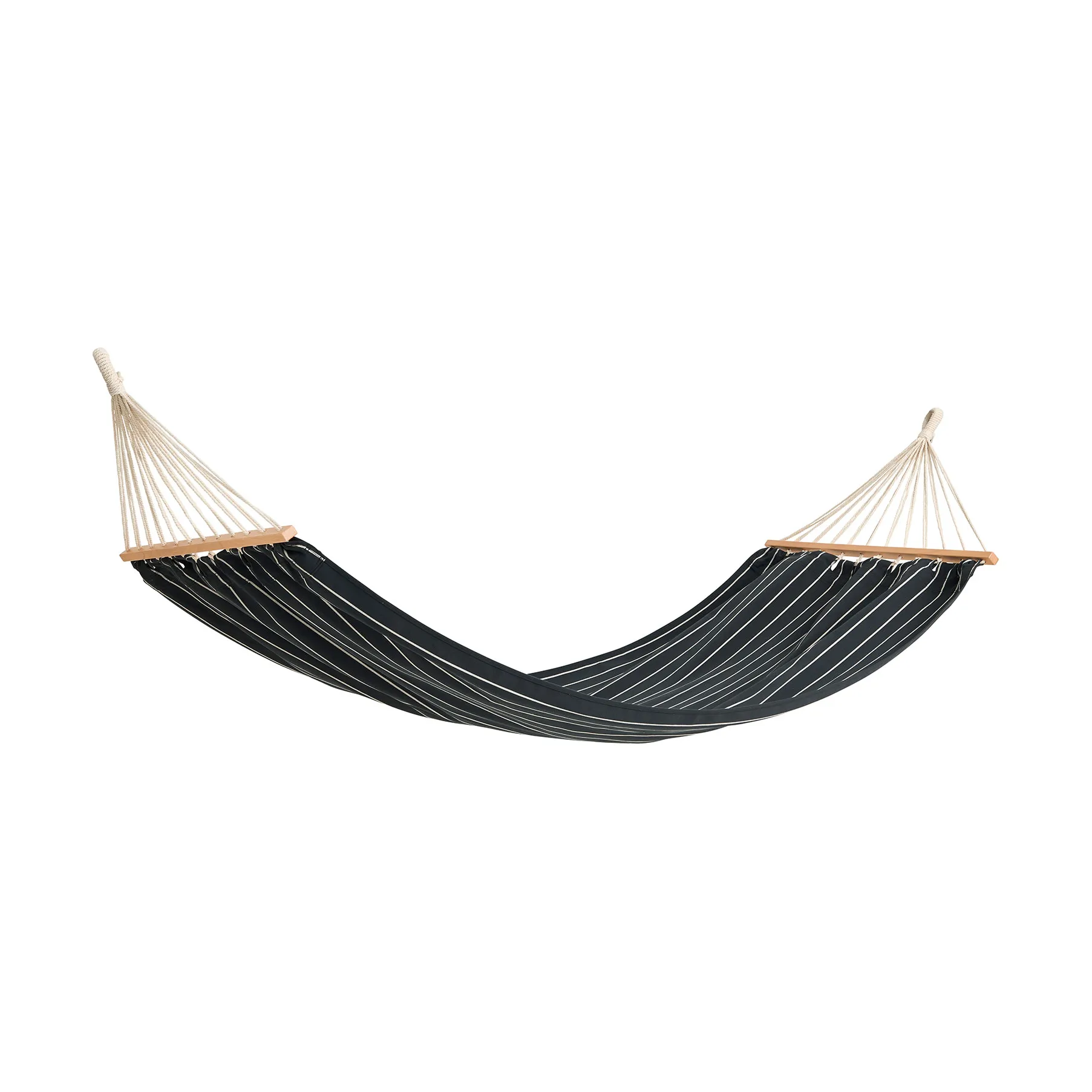HAY Hamac Outdoor Market Black-beige, 210x100 cm | Design Scandinave | Chaises de jardin | Noir