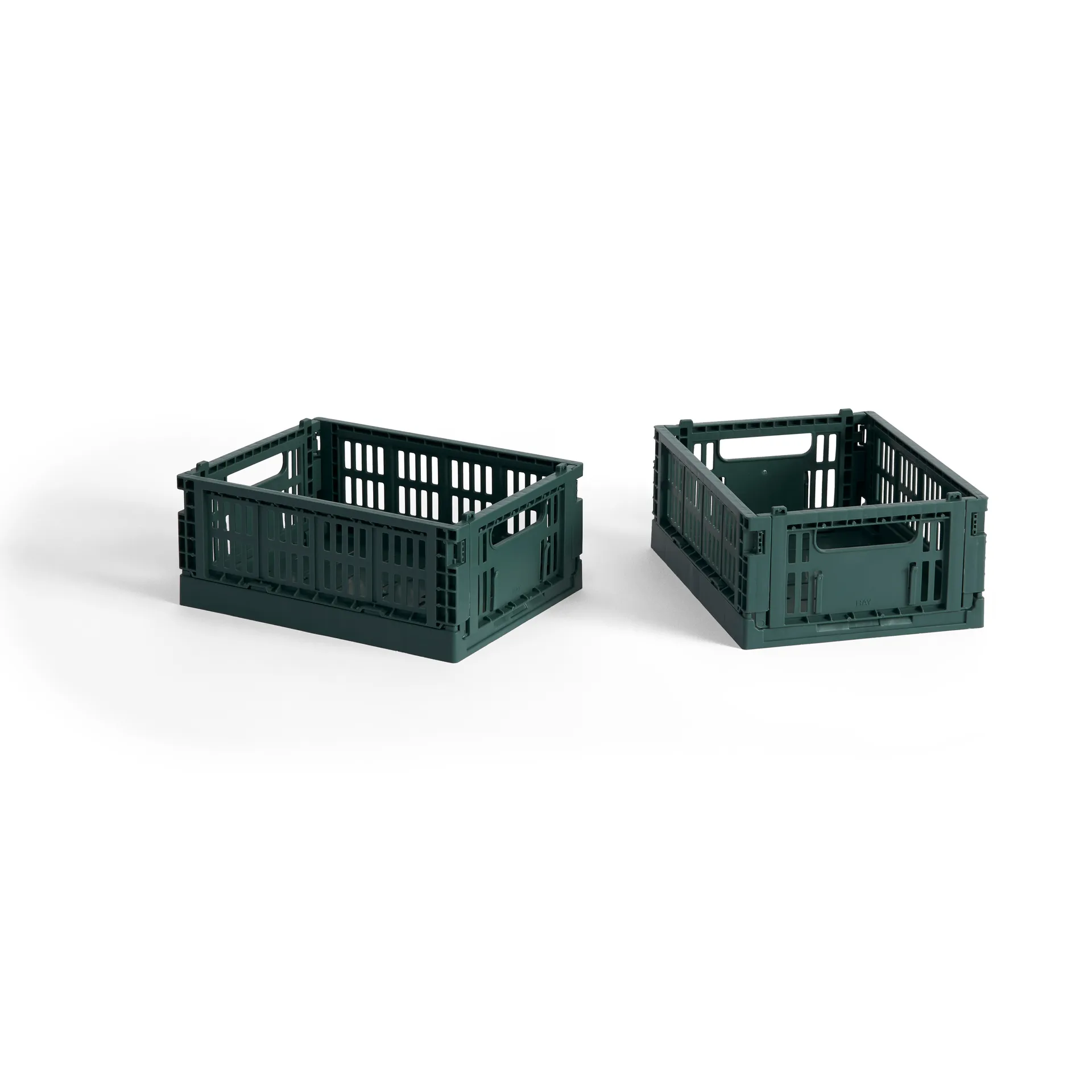 HAY Colour Crate Mini 13x17 cm, lot de 2, Dark green HAY