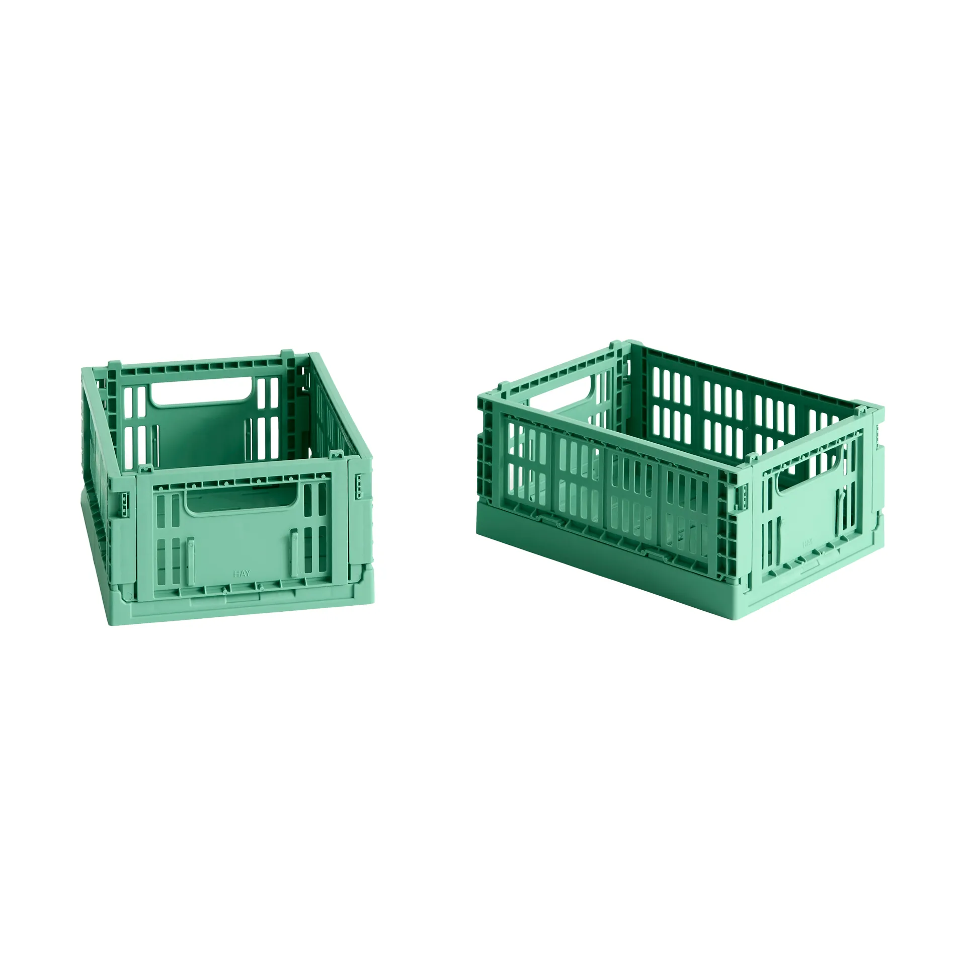 HAY Colour Crate Mini 13x17 cm, lot de 2, Dark mint HAY