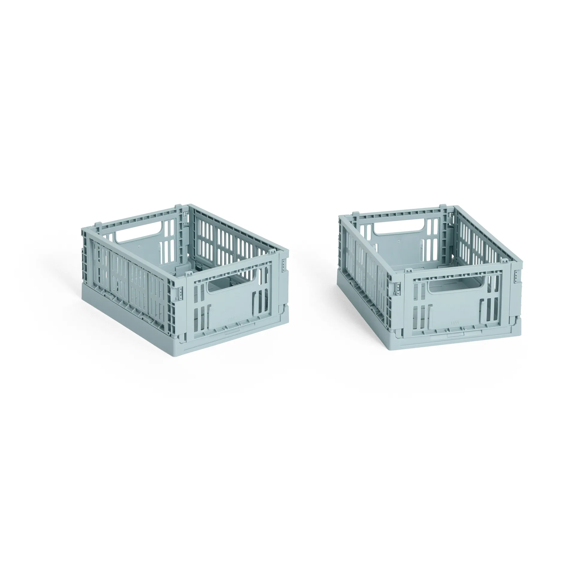 HAY Colour Crate Mini 13x17 cm, lot de 2, Dusty blue HAY