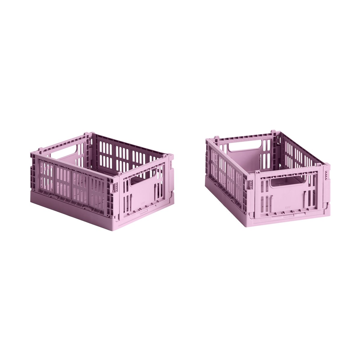 HAY HAY Colour Crate Mini 13x17 cm, lot de 2 Dusty rose