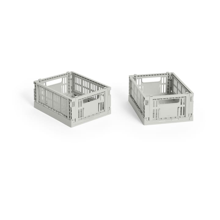 HAY Colour Crate Mini 13x17 cm, lot de 2 - Grey - HAY