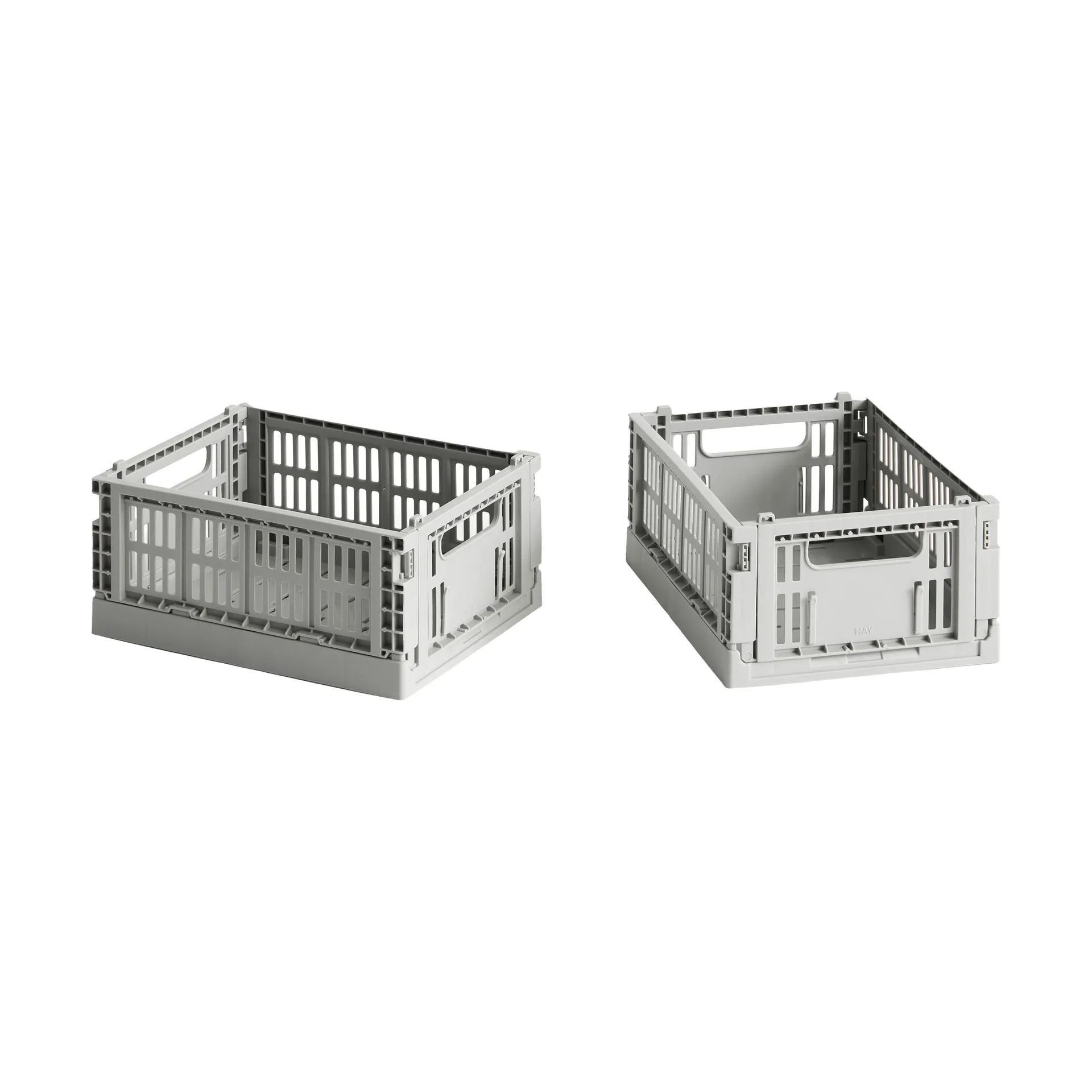 HAY Colour Crate Mini 13x17 cm, lot de 2, Light grey HAY
