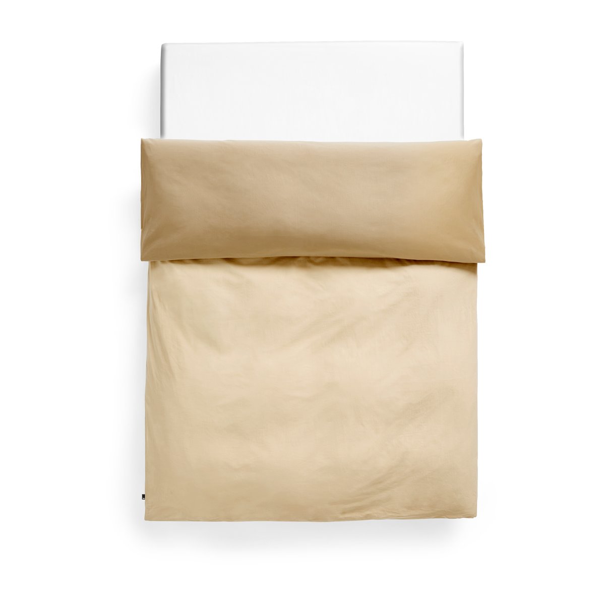 HAY Housse de couette Duo 150x210 cm Cappuccino | Design Scandinave | Housses de couette | Marron