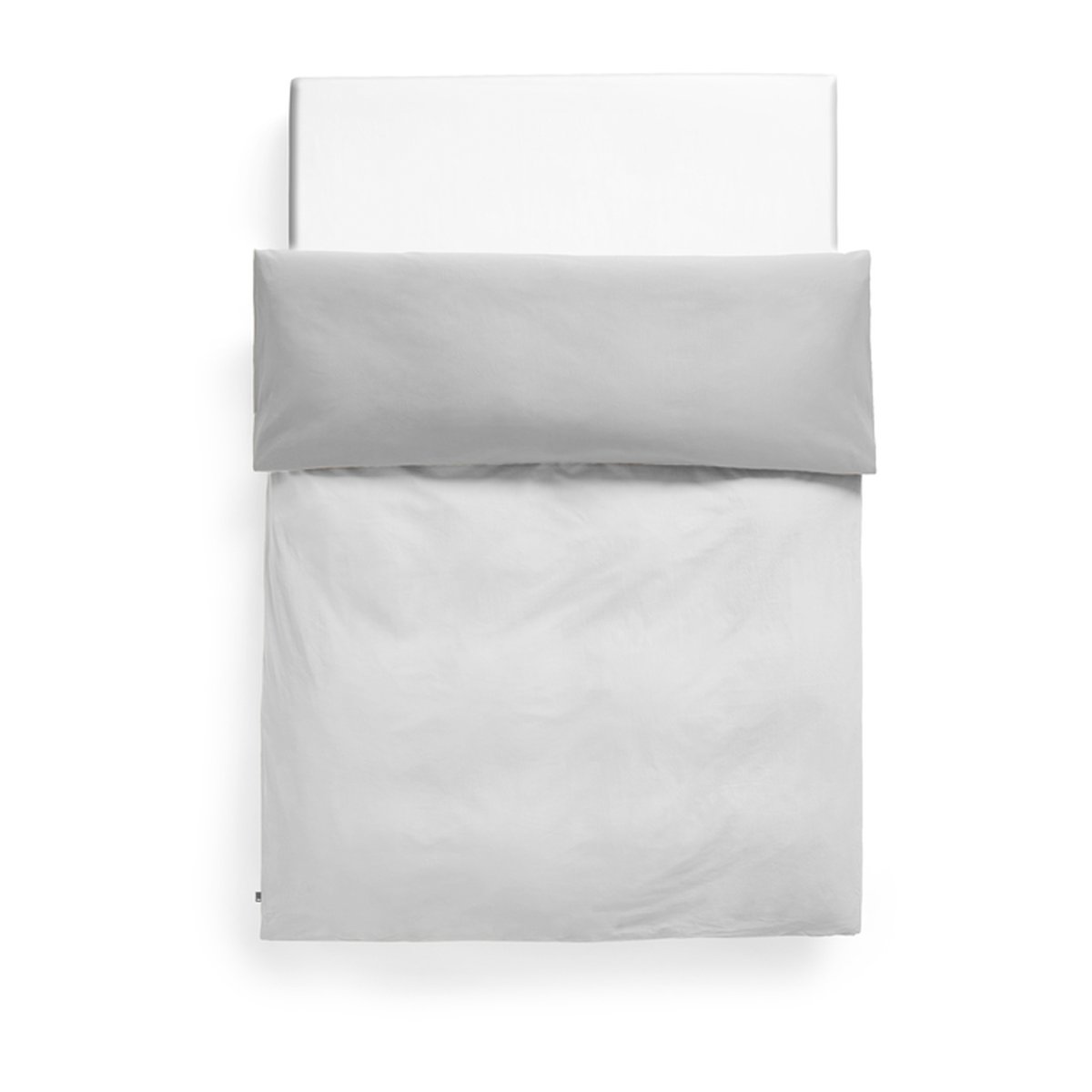 HAY Housse de couette Duo 220x220 cm Gris | Design Scandinave | Housses de couette | Gris