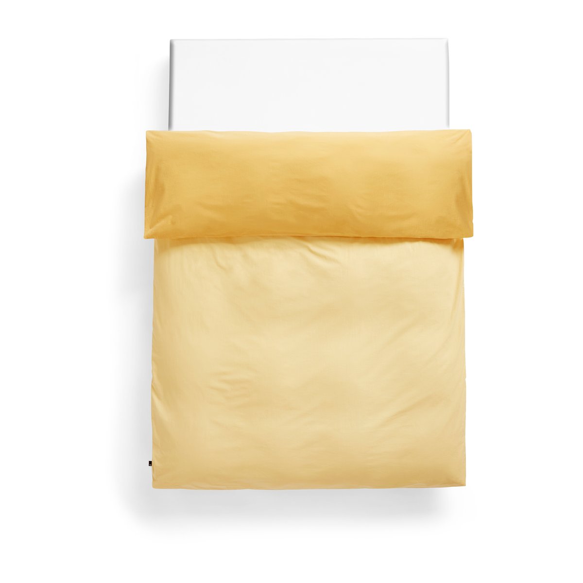 HAY Housse de couette Duo 220x220 cm Jaune doré | Design Scandinave | Housses de couette | Jaune