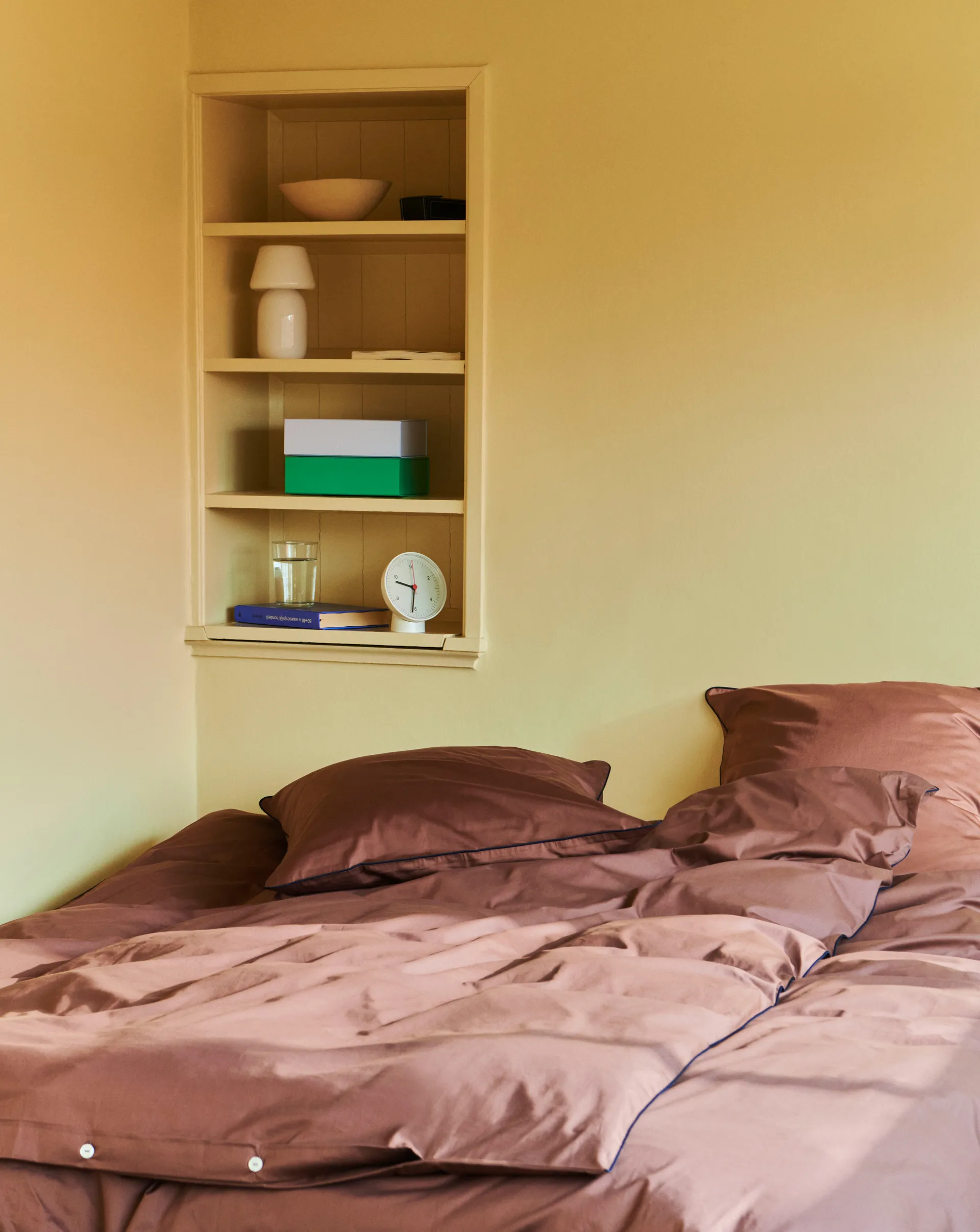 Housse de couette Outline 150x210 cm, Milk chocolate HAY