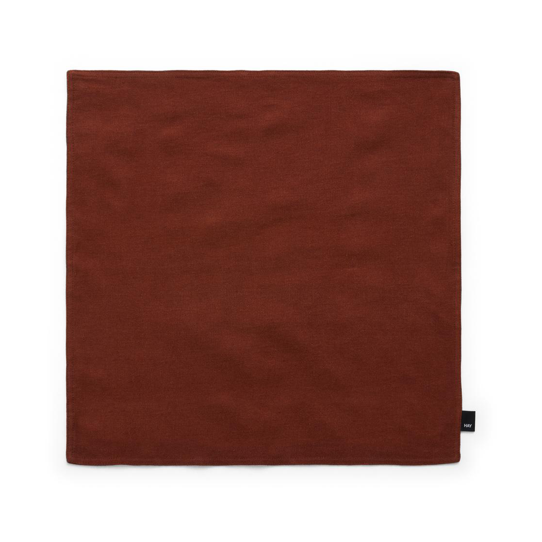 HAY Housse de coussin Linen 50x50 cm Iron red | Design Scandinave | Housses de coussin | Rouge