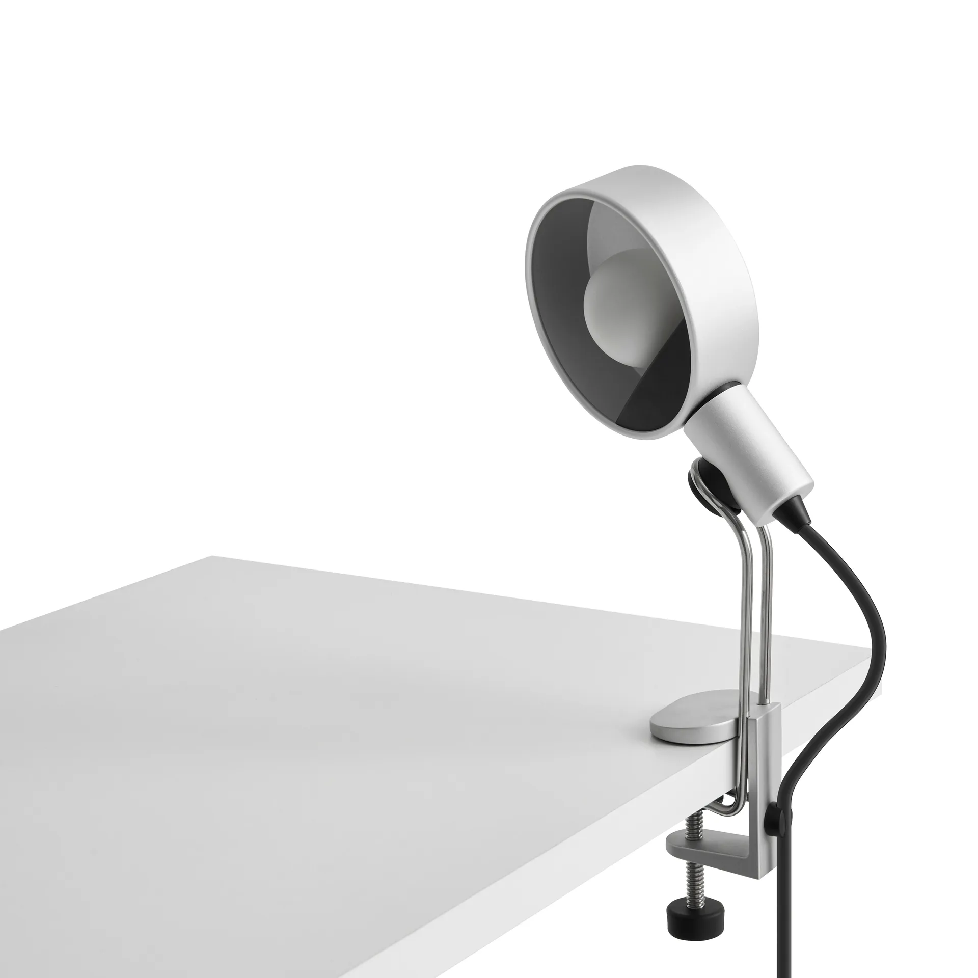 Lampe à pince Cupola Clip 29,5 cm, Clear anodised HAY