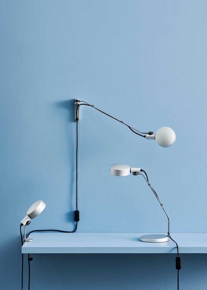 Lampe à pince Cupola Clip 29,5 cm, Clear anodised HAY