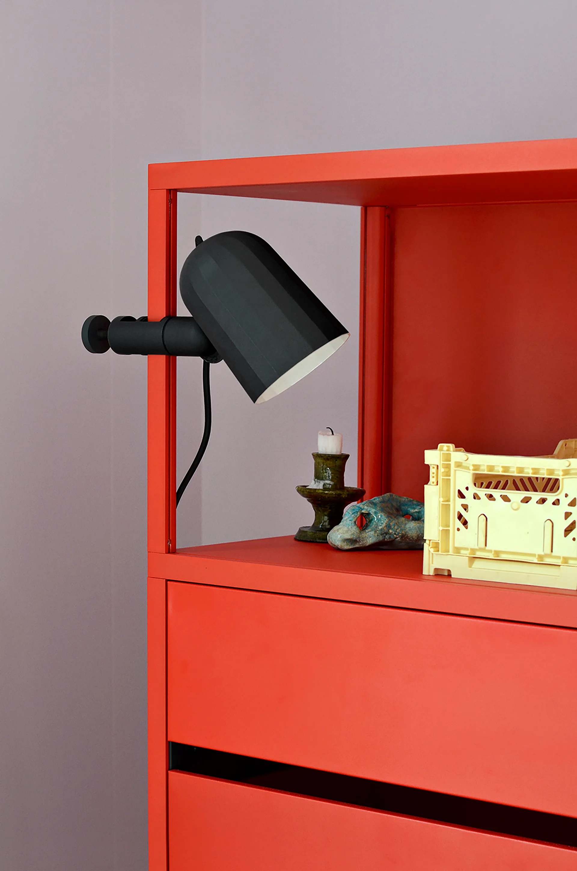 Lampe à pince Noc clamp, Gris foncé HAY