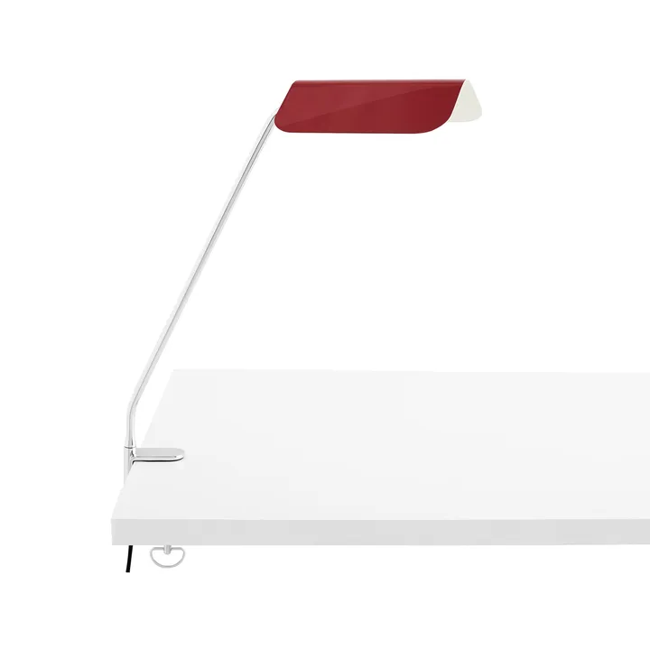 Lampe de bureau à pince Apex Clip - Maroon red - HAY