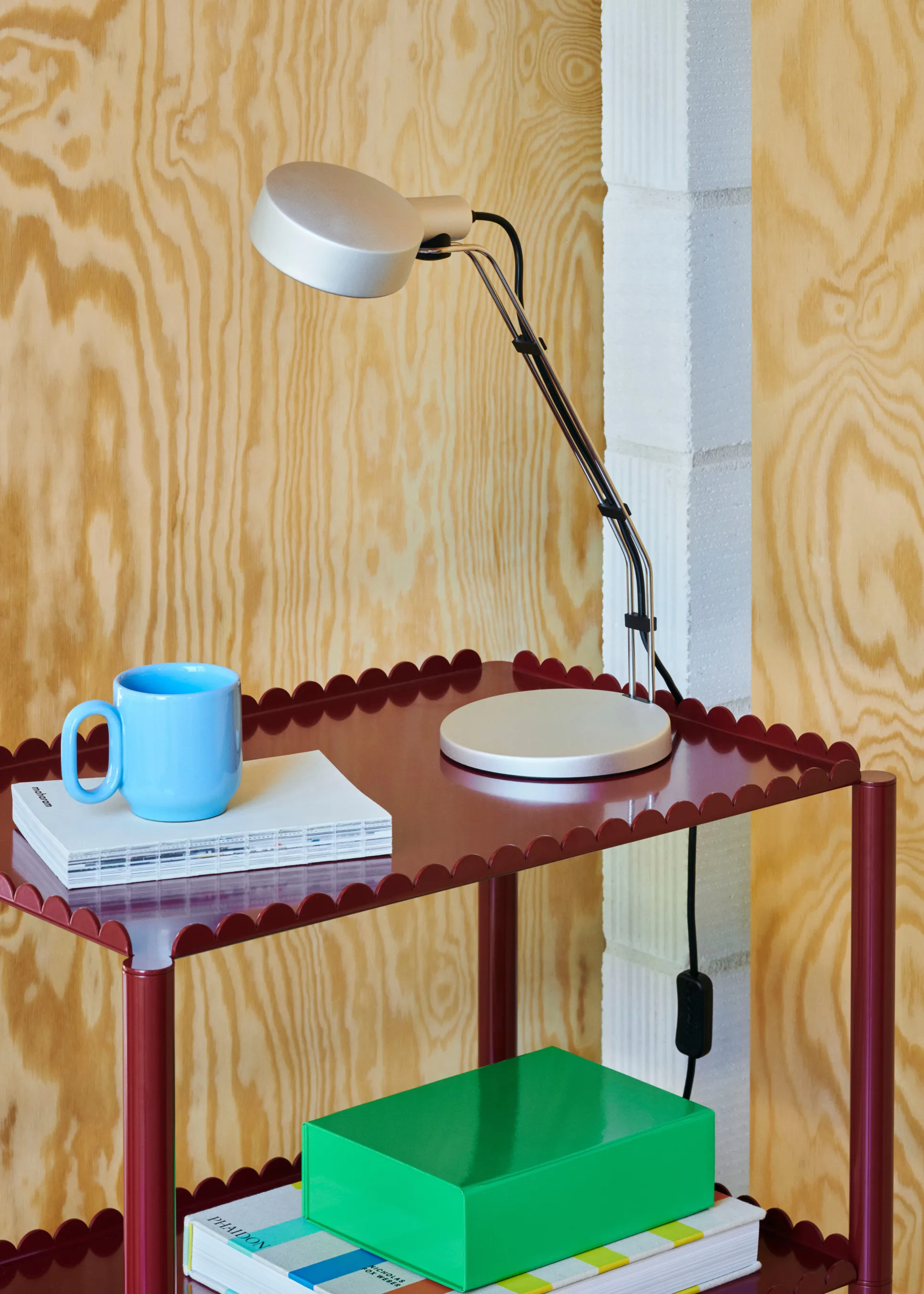 Lampe de table Cupola Desk 40,8 cm, Clear anodised HAY