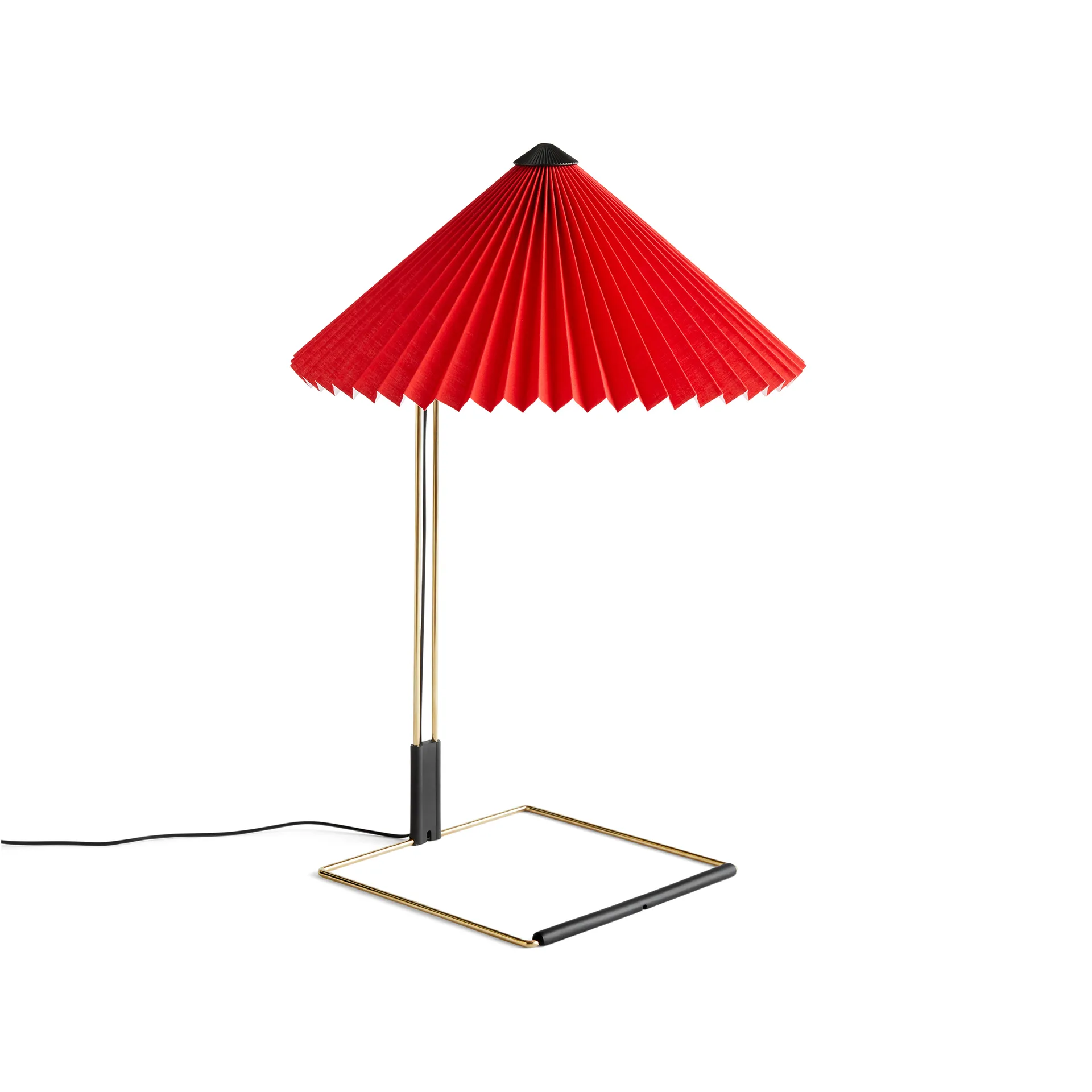 Lampe de table Matin table Ø38 cm, Bright red shade HAY