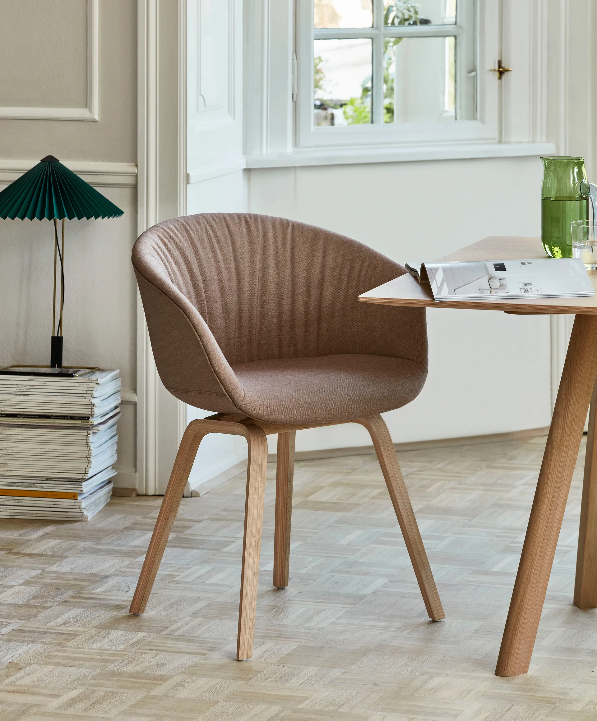 Lampe de table Matin table Ø38 cm, Green shade HAY