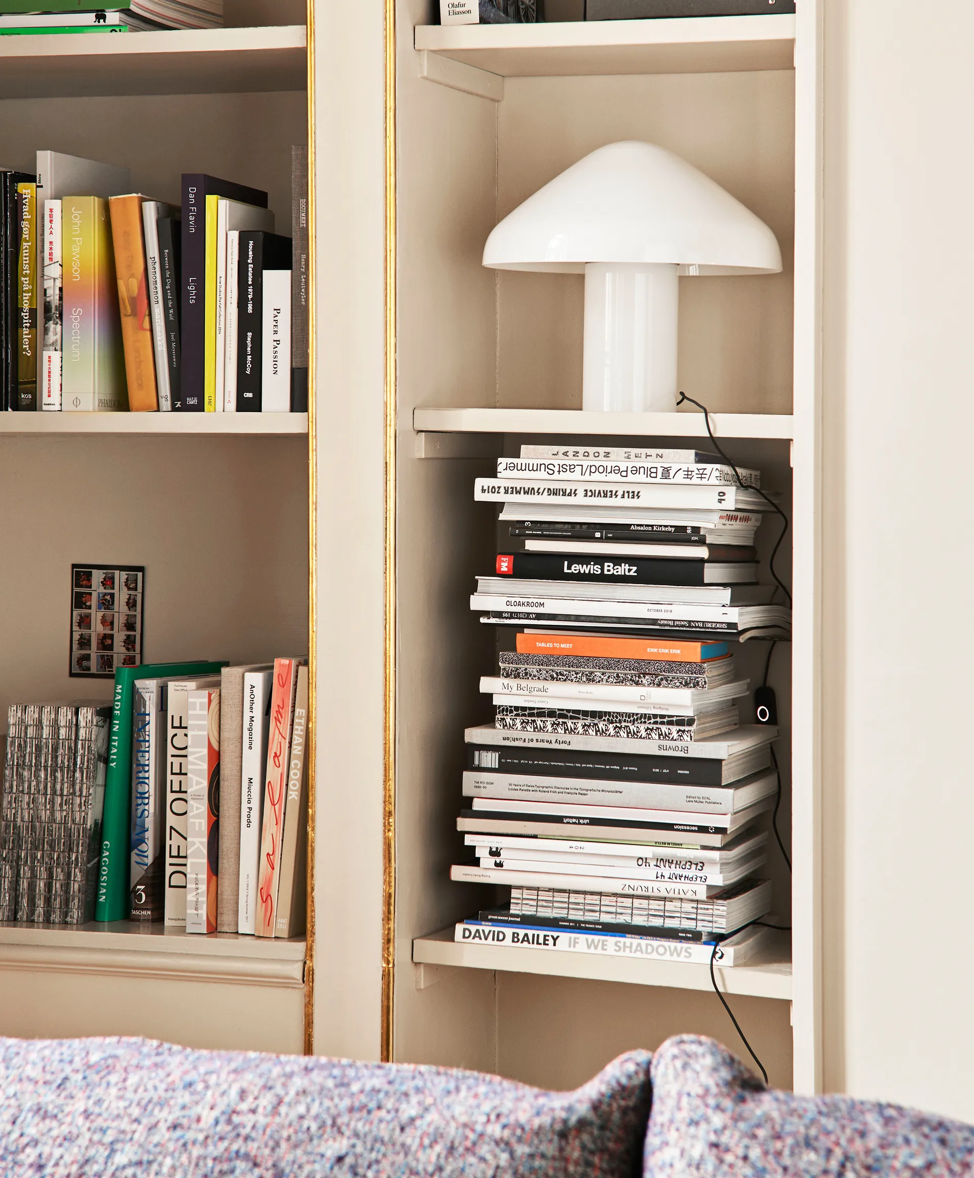 Lampe de table Pao Glass Ø35 cm, Blanc-verre opale HAY