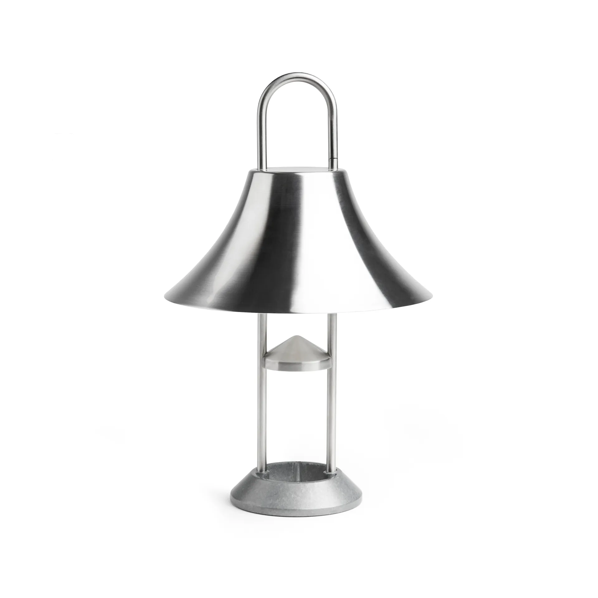 Lampe de table portable Mousqueton, Brushed stainless steel HAY