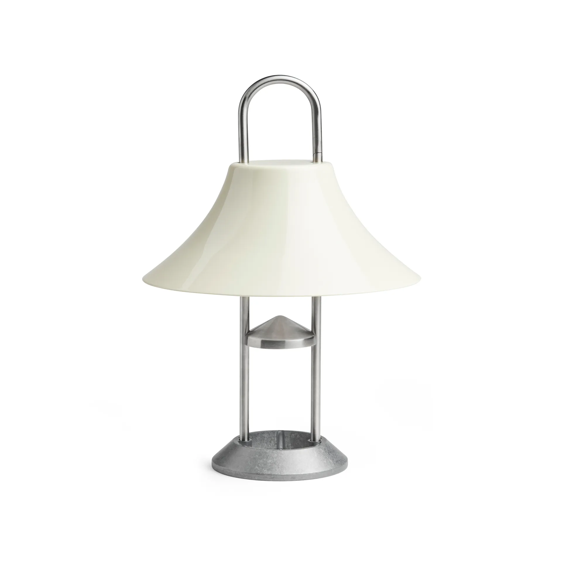 Lampe de table portable Mousqueton, Oyster white HAY