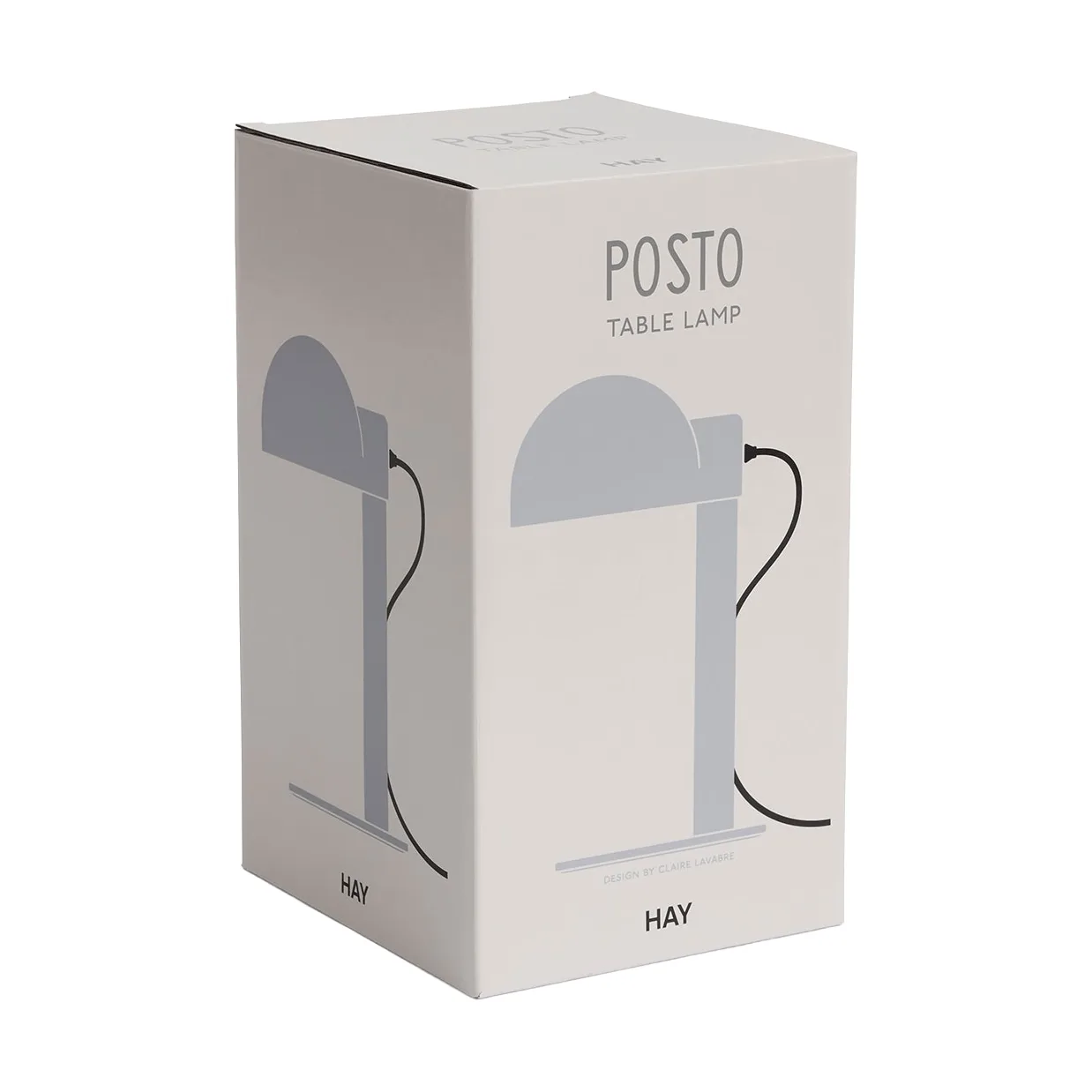 Lampe de table Posto, Silver grey HAY