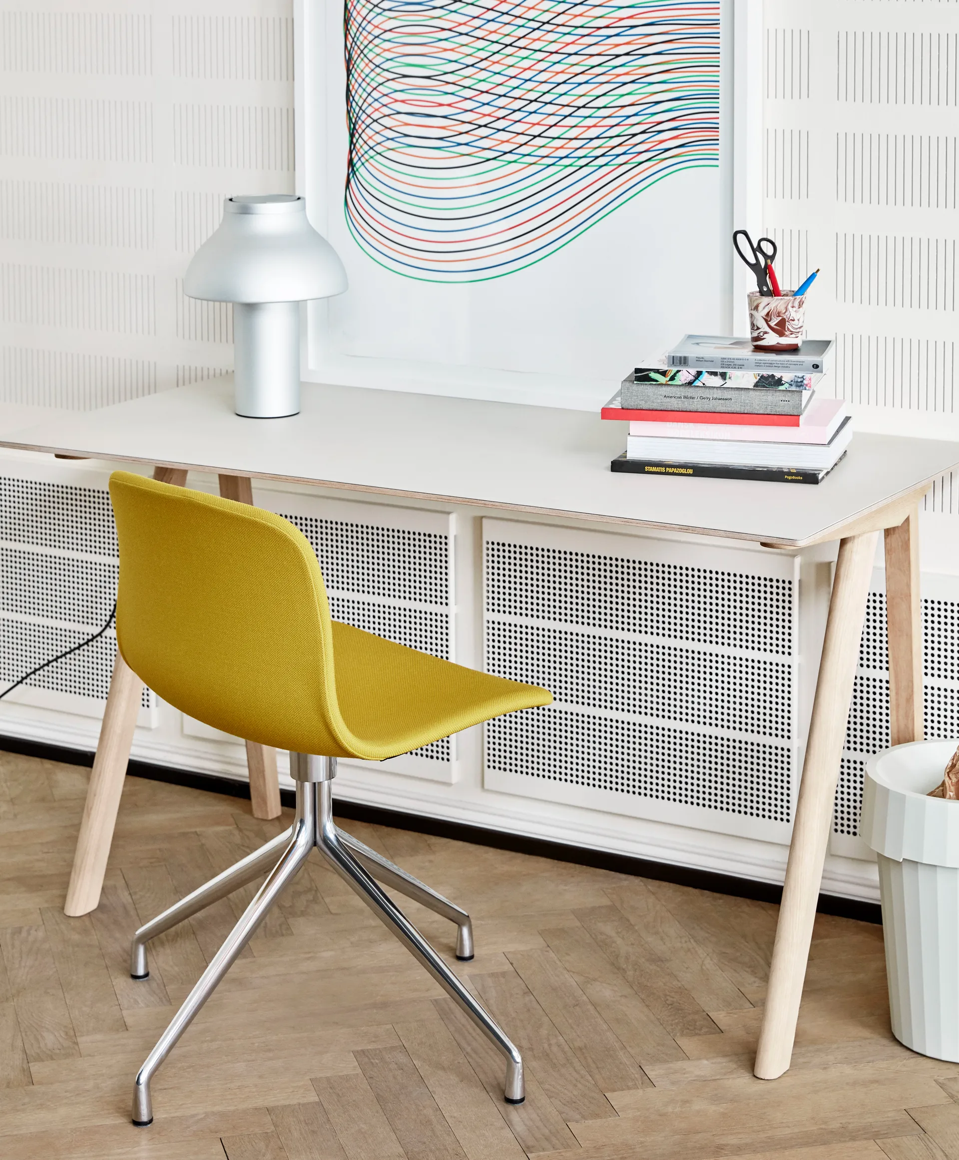 Lampe de table S PC table Ø25 cm, Aluminium HAY