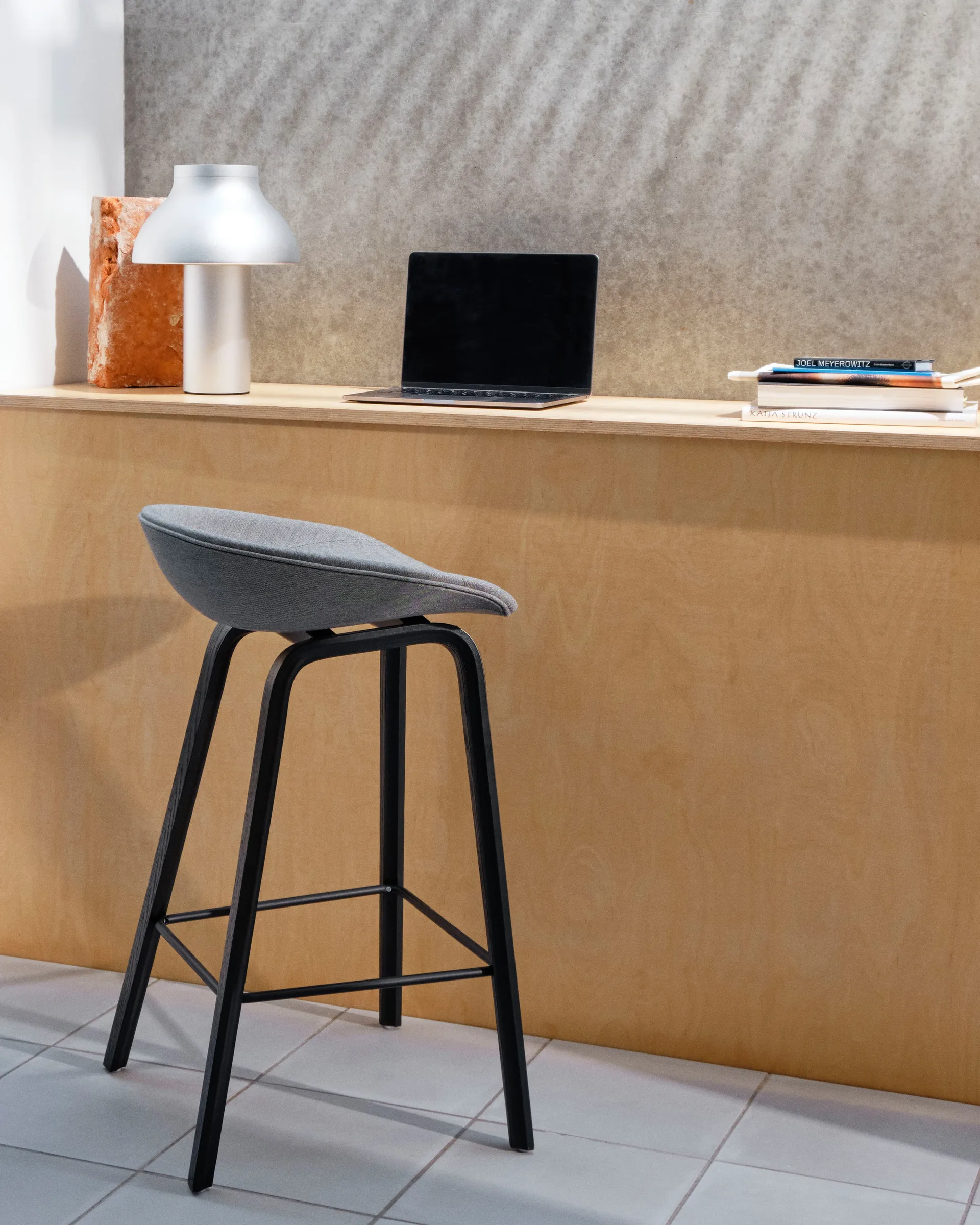 Lampe de table S PC table Ø25 cm, Aluminium HAY