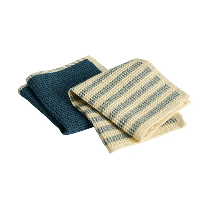 Lavette Canteen 31x31 cm lot de 2 - Yellow-green mix - HAY