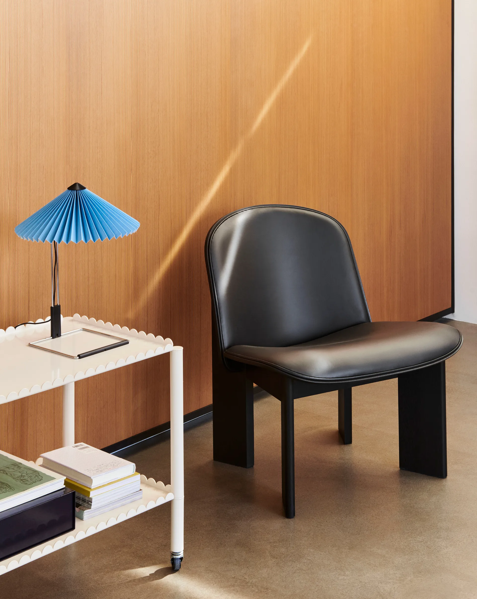 Matin table Lampe à poser Ø30 cm, Placid blue-steel HAY