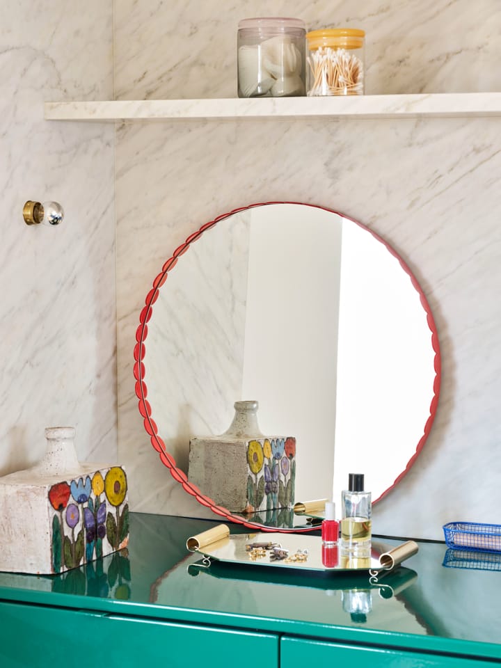 Miroir Arcs Mirror  Ø 60 cm - Red - HAY