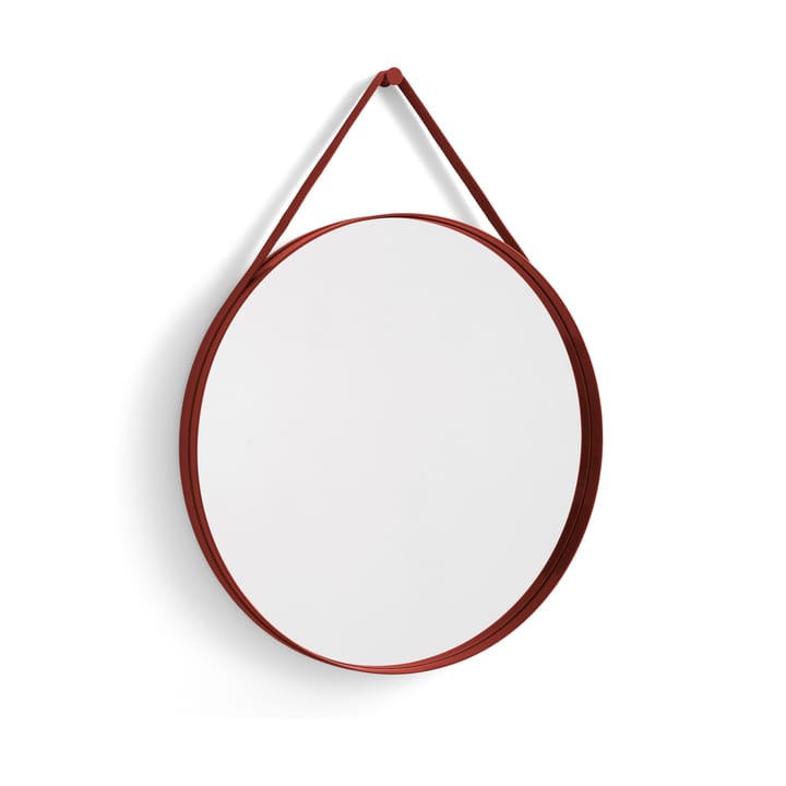 Miroir Strap Mirror Ø70 cm - Red - HAY