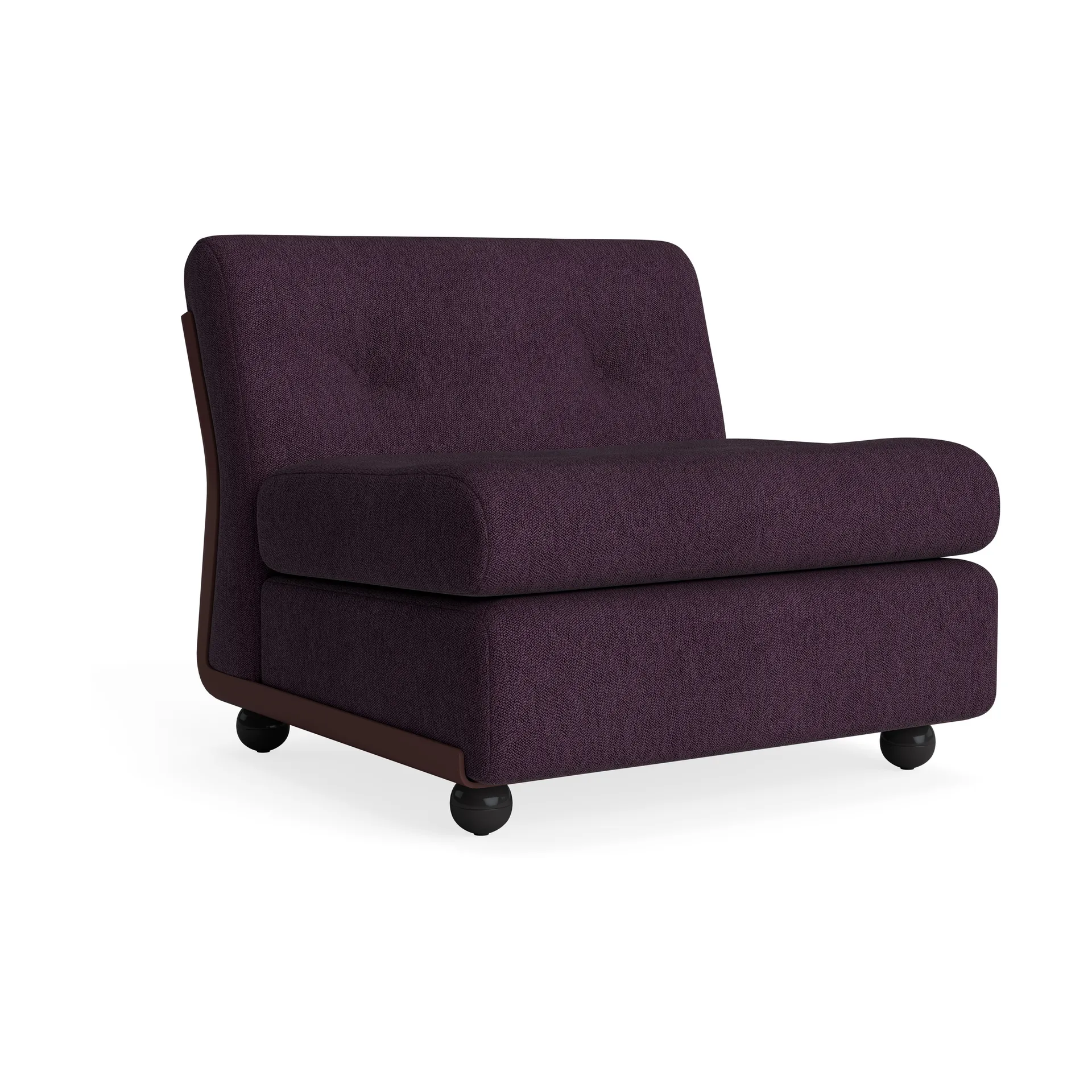 Module de canapé Amanta, Burgundy red-turf burgundy, 1-place/fauteuil HAY