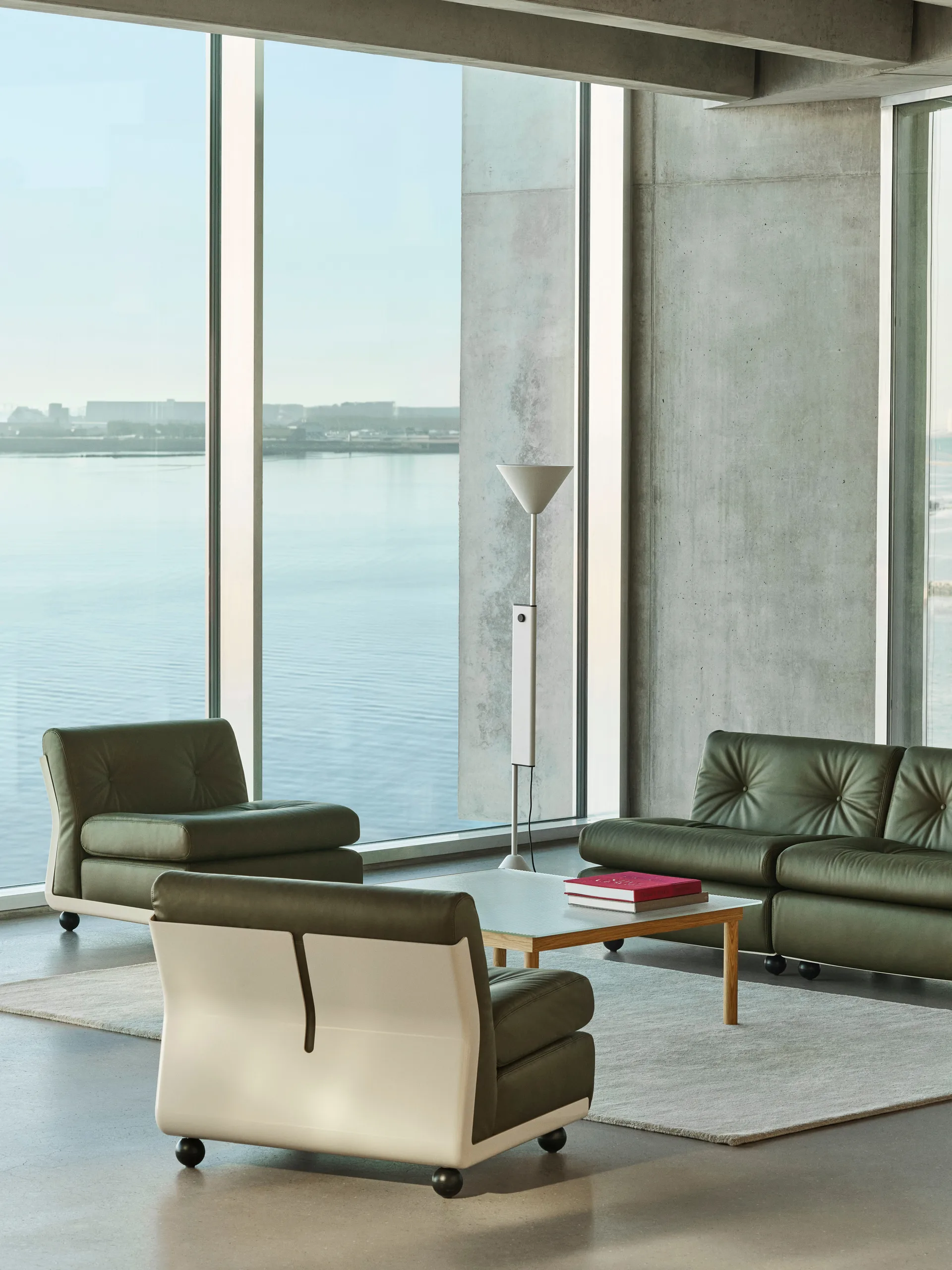 Module de canapé Amanta, Cream beige-sense forest, 1-place/fauteuil HAY