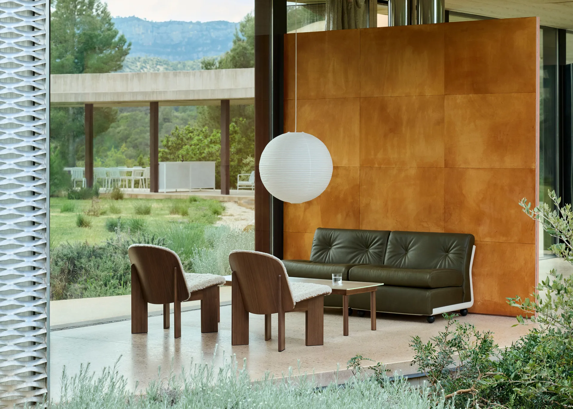 Module de canapé Amanta, Cream beige-sense forest, 2-places HAY