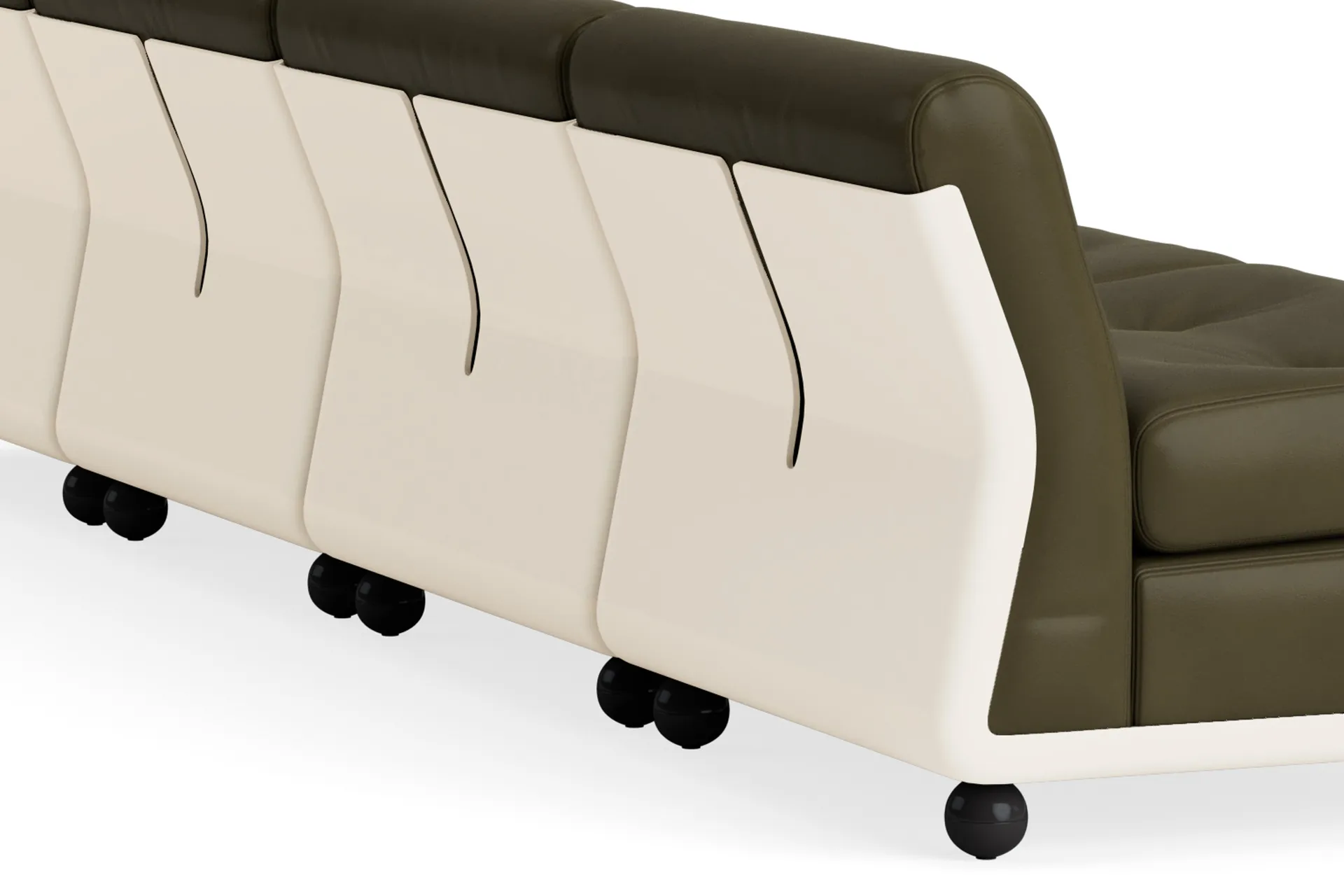 Module de canapé Amanta, Cream beige-sense forest, 4-places HAY