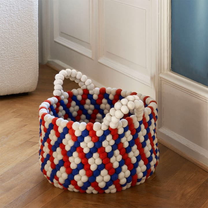 Panier avec anses Bread, blue dash, large HAY