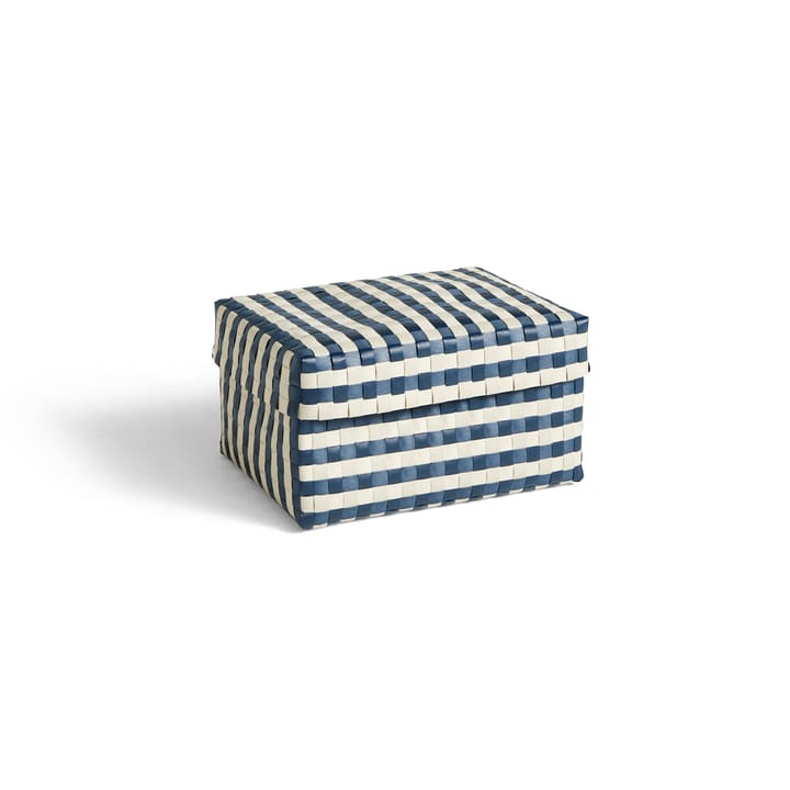 Panier de rangement Maxim Stripe Box M 24x33,5 cm - Bleu-sable - HAY