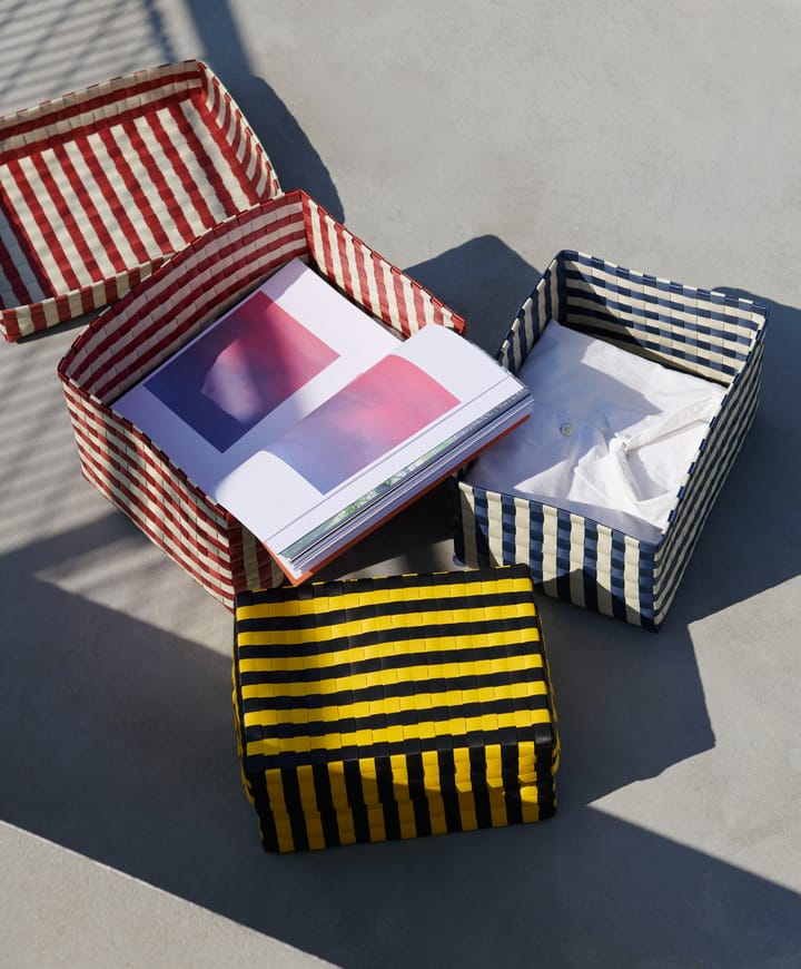 Panier de rangement Maxim Stripe Box S 21x30 cm, Jaune-noir HAY