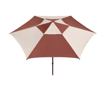 Parasol Terrazza Hexagon - Off-white-burgundy - HAY
