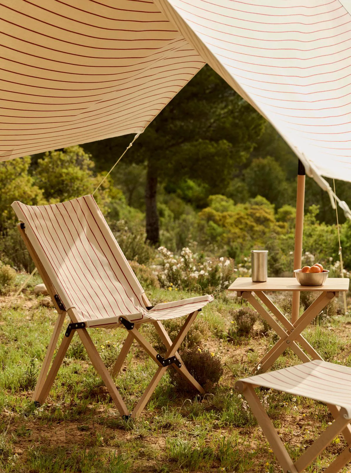 Pare-soleil Outdoor Market, Beige-rouge, 200x240 cm HAY