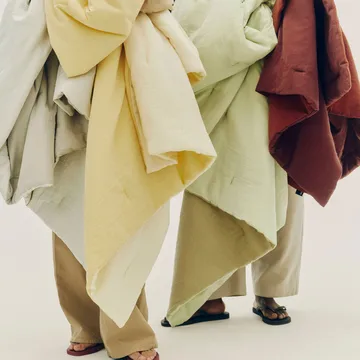 Plaid Air Quilt - Soft yellow, 140x200 cm - HAY