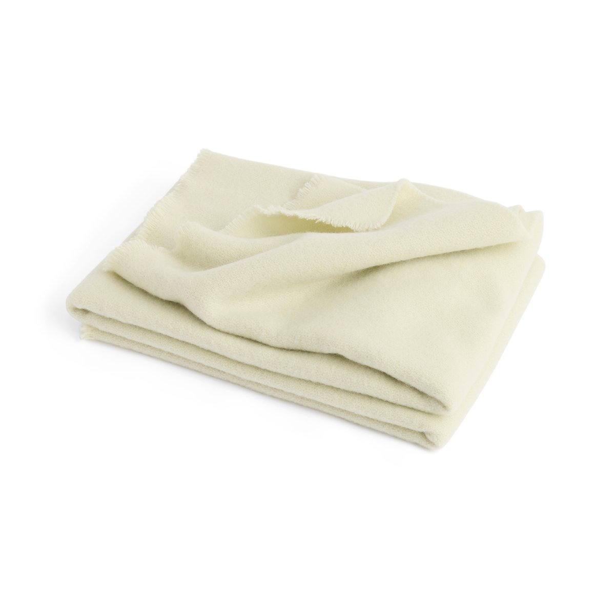 HAY Plaid en laine Mono 130x180 cm Cream | Design Scandinave | Plaids & couvertures en laine | Blanc