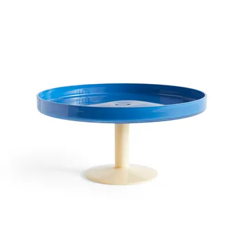 Plat à gâteau Display sur pied Ø26,5 cm - Bleu-beige - HAY
